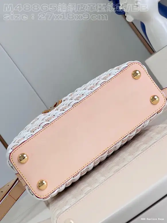 Aaa replica bags BB-27*18*9CM VUITTON LOUIS CAPUCINES 0704